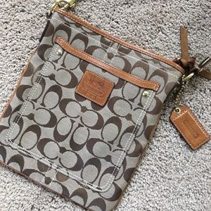 Coach Bleecker Khaki Swingpack Crossbody Purse
